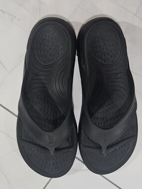 Unbranded Black Women’s Comfort Sandals - Cushioned Thongs